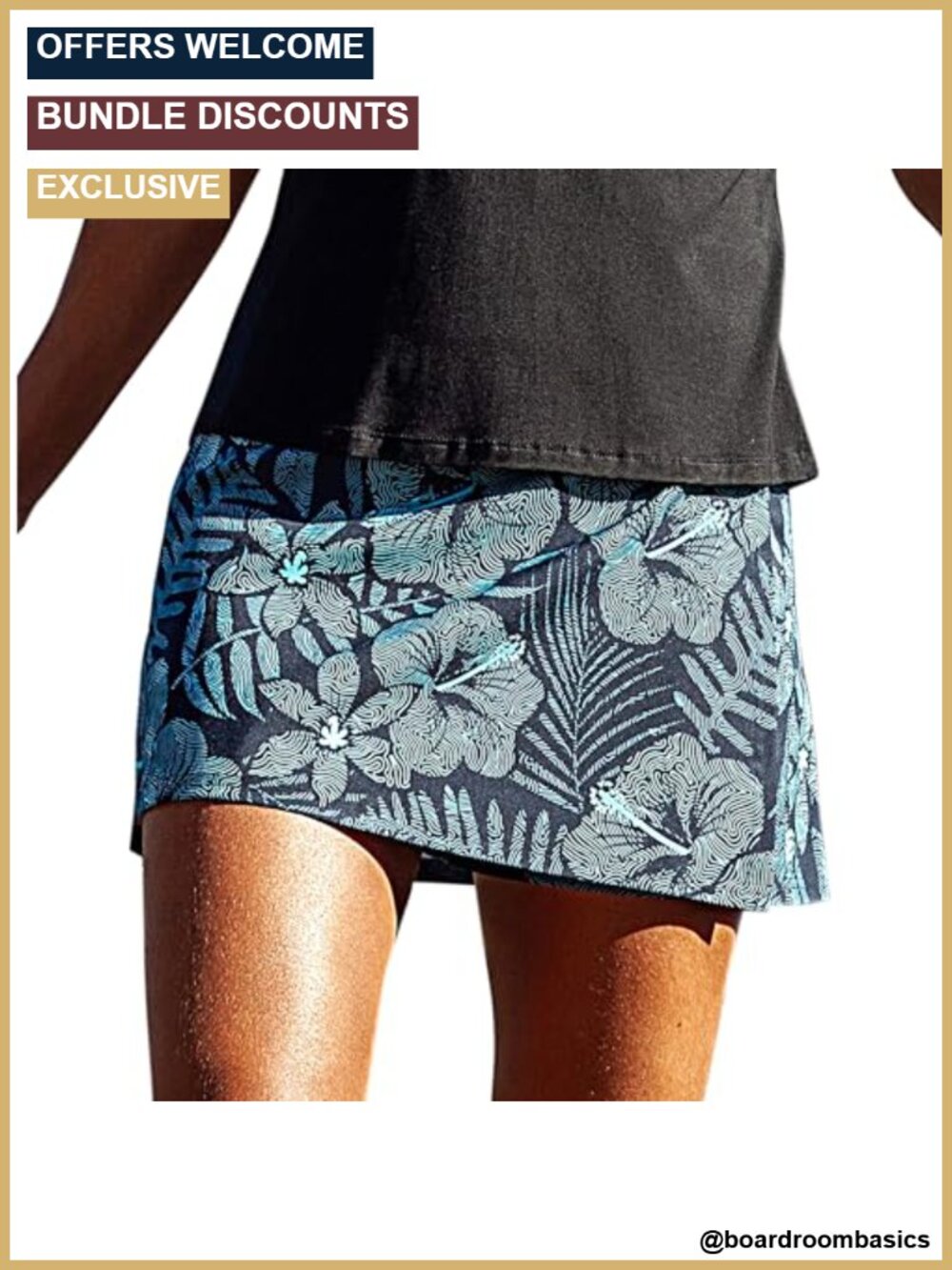 Wrap Skirt with Pocket Quick-Dry Velcro Closure
